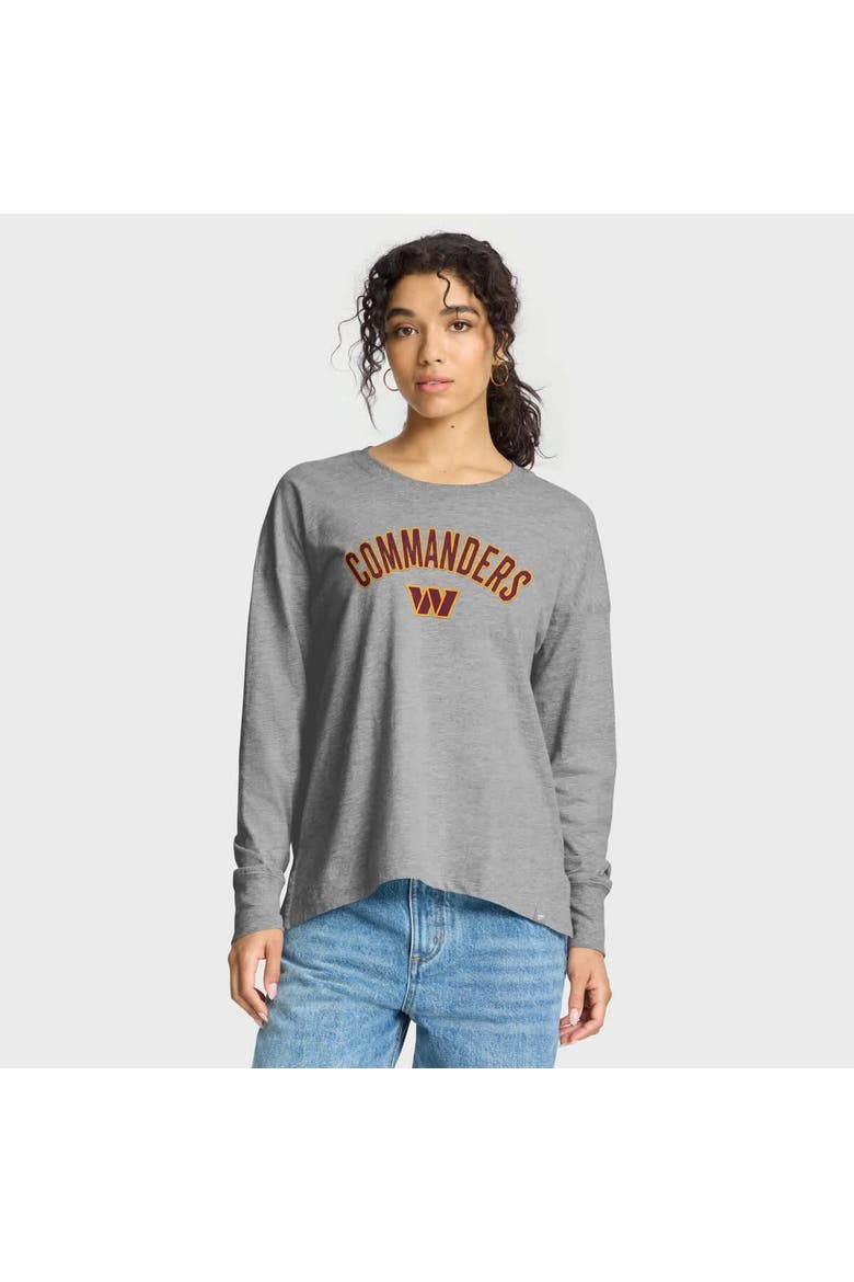 Women's Fanatics Heather Gray Washington Commanders Hometown Legacy Long Sleeve T-Shirt, Main, color, Heather Gray