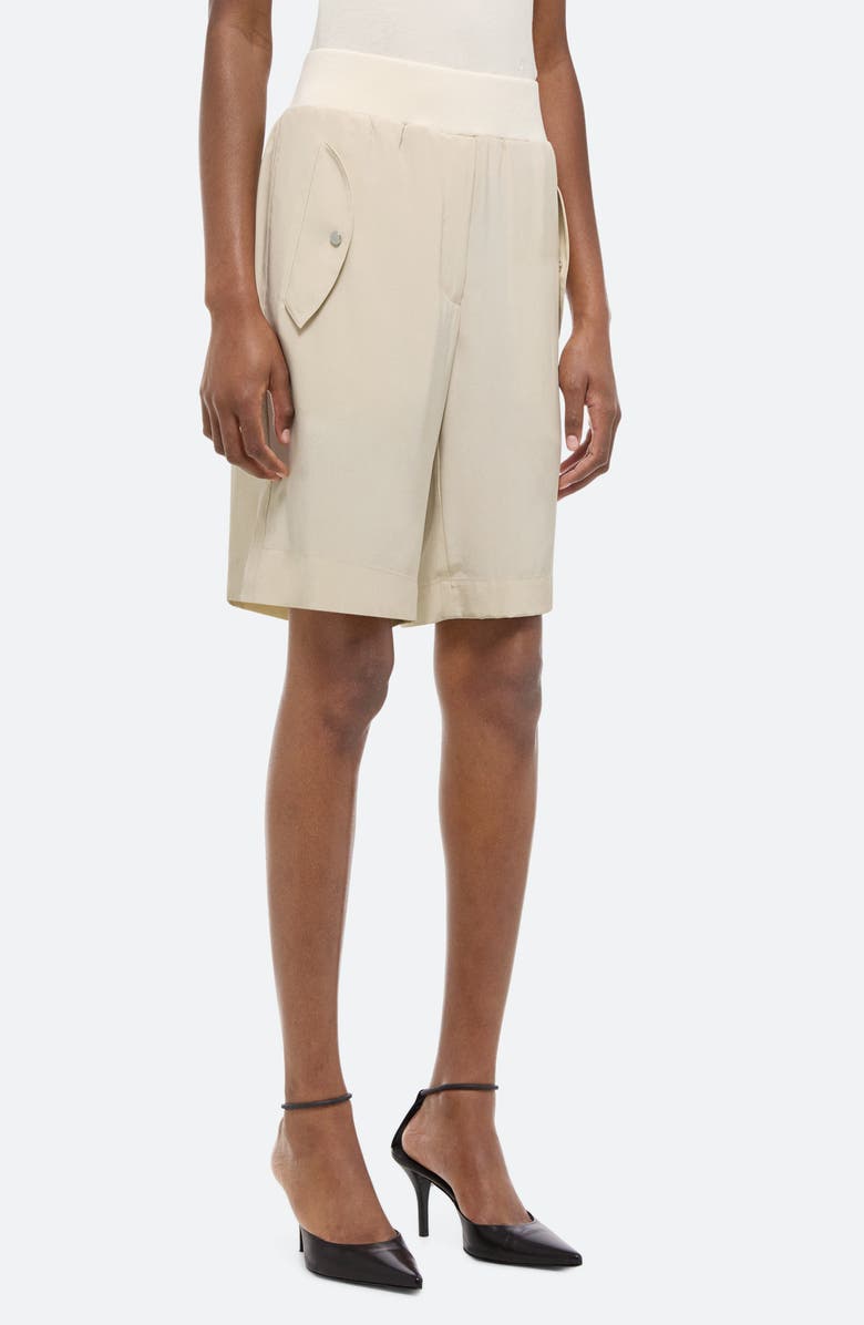 Helmut Lang Bomber Bermuda Shorts, Alternate, color, Oat