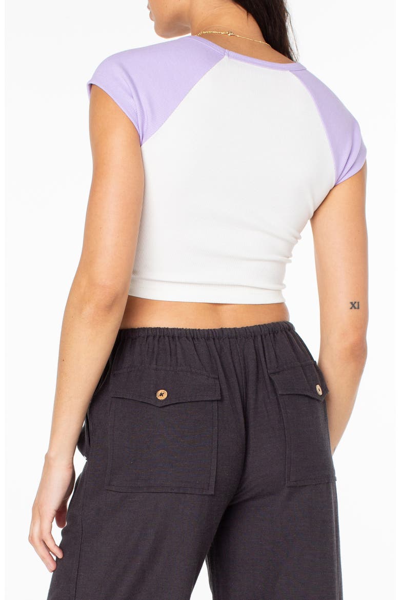 Comes in Waves Crop Graphic T-Shirt, Alternate, color, LILAC BREEZE COMES IN WAVES