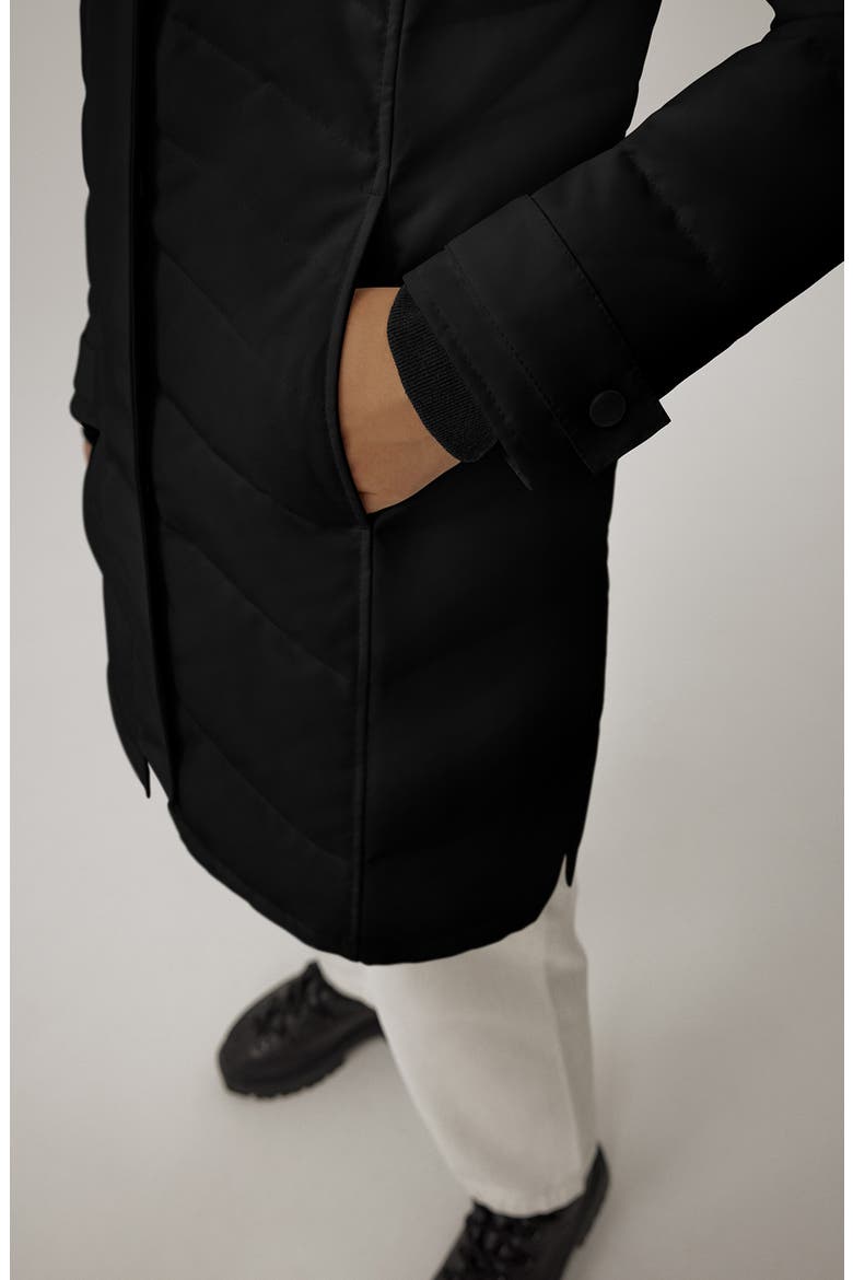 Lorette Water Resistant 625 Fill Power Down Parka, Alternate, color, BLACK - NOIR