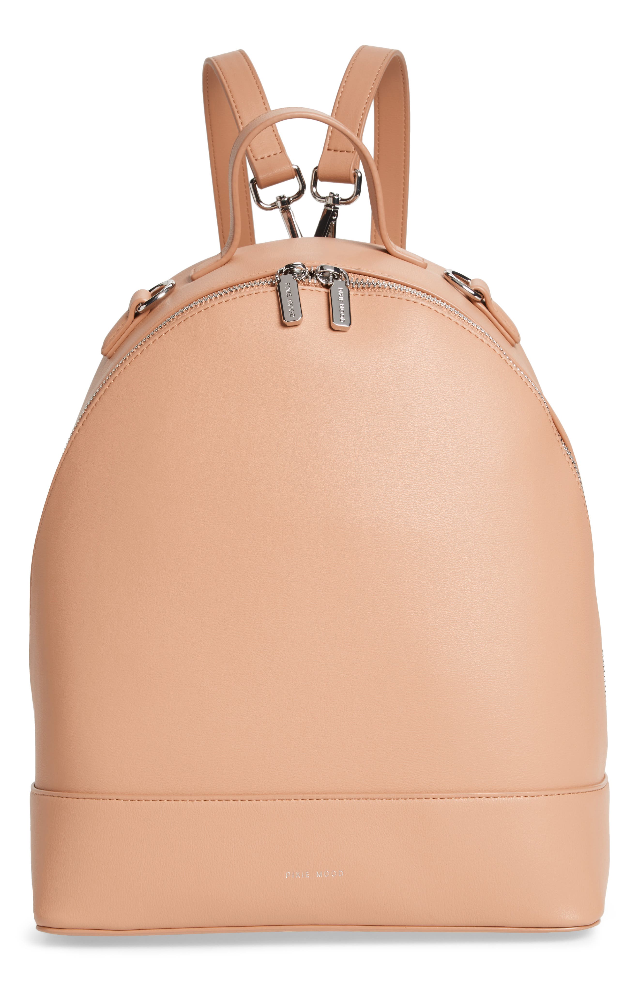 Pixie Mood Large Cora Faux Leather Convertible Backpack, Main, color, 