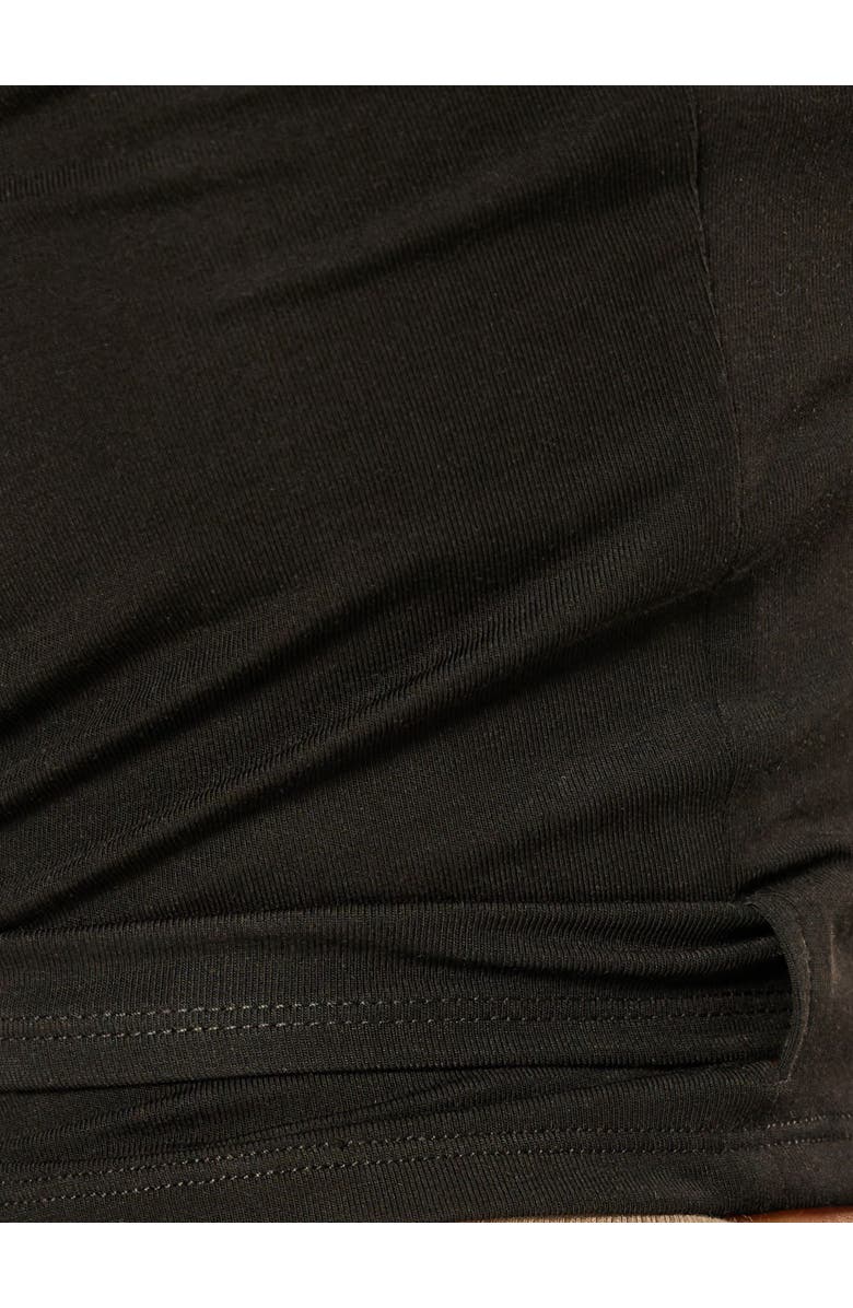 Be Athletica The Ultimate Ballet Wrap Top, Alternate, color, Black