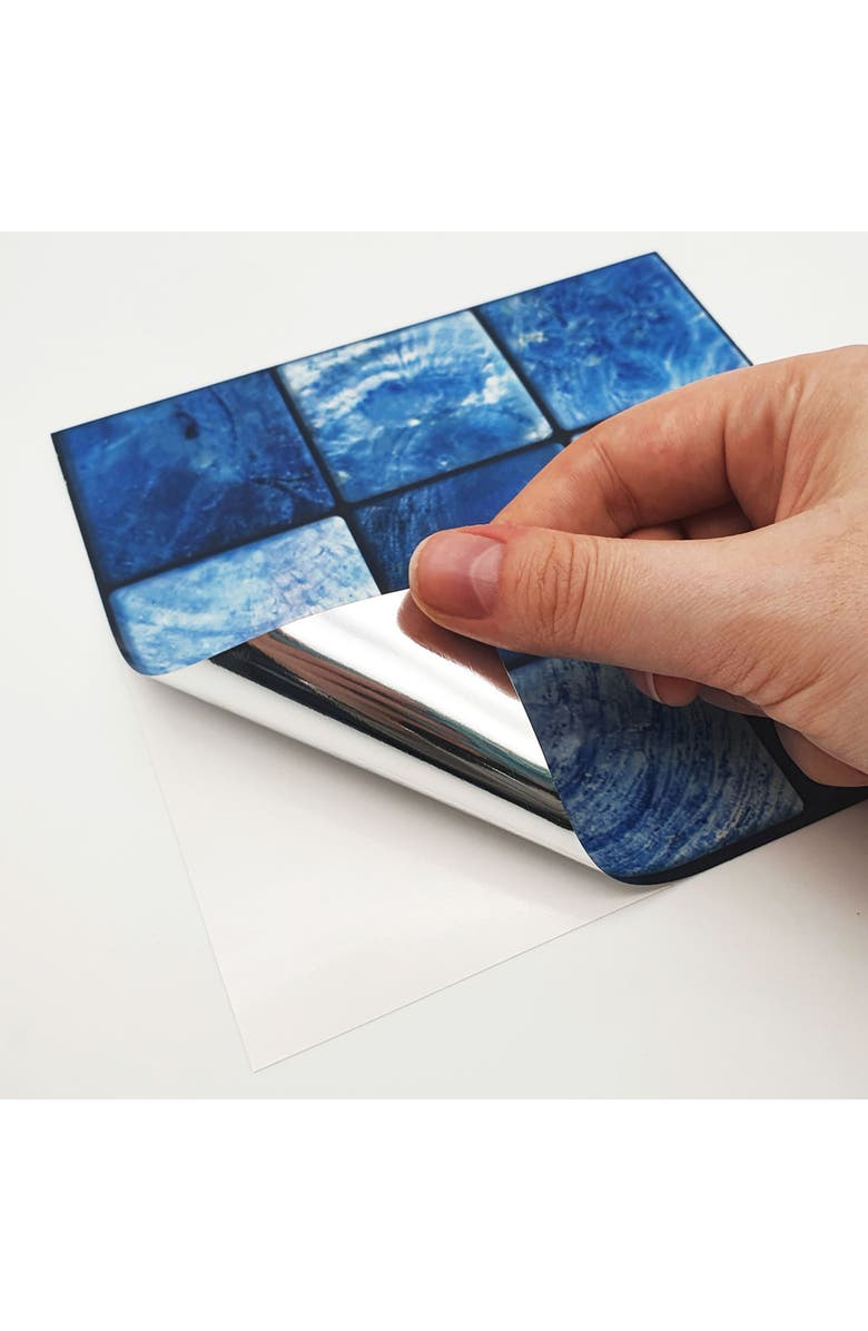 WALPLUS Pearl Blue Tile Wall Decal, Alternate, color, 