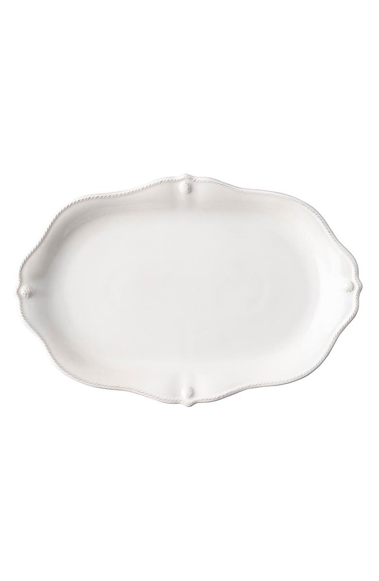 Juliska Berry & Thread Scalloped Platter, Main, color, Whitewash