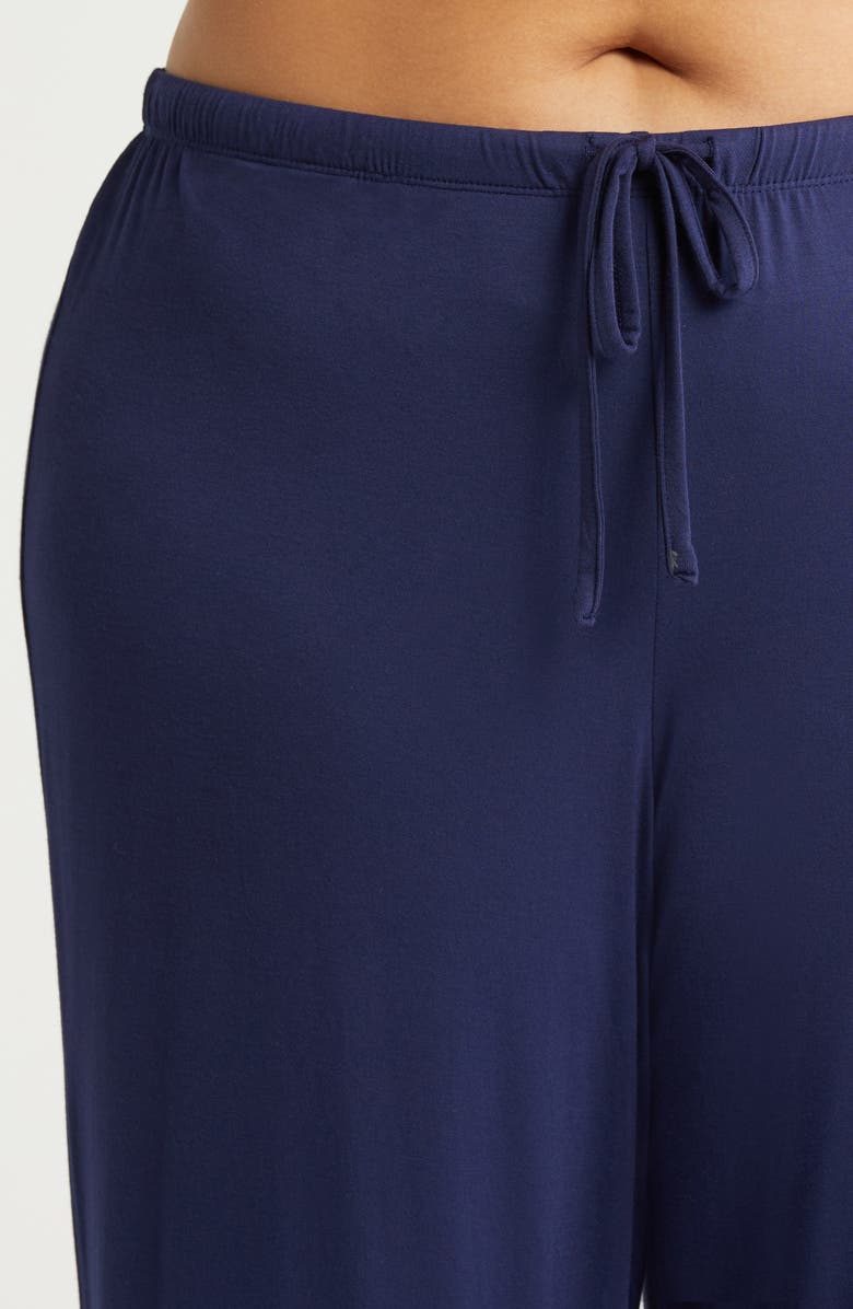 Nordstrom Moonlight Eco Crop Pajamas, Alternate, color, Navy Peacoat