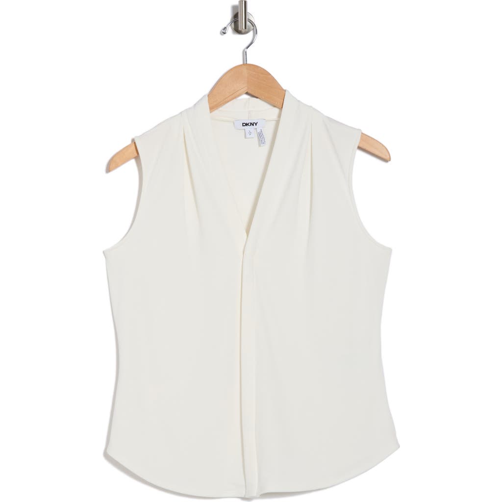 Dkny Sleeveless Tunic In Ivory