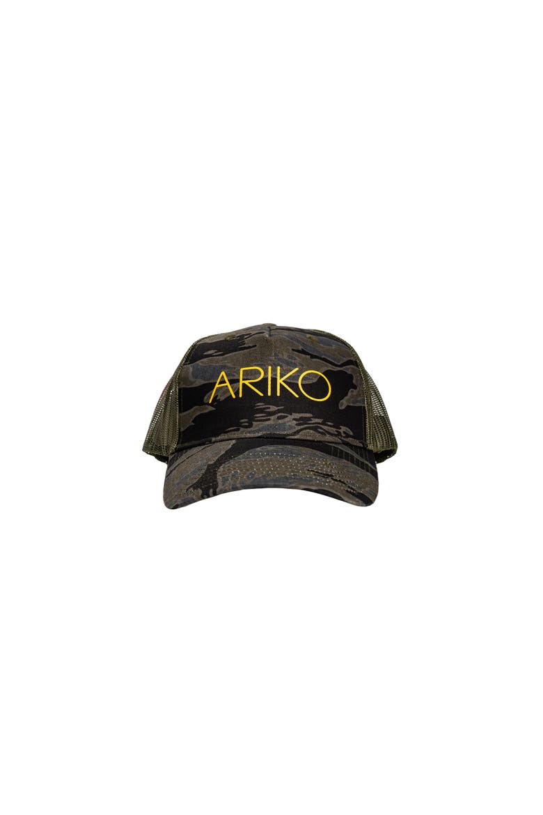 Camo Surf Trucker hat, Main, color, Ocean Tiger Camo
