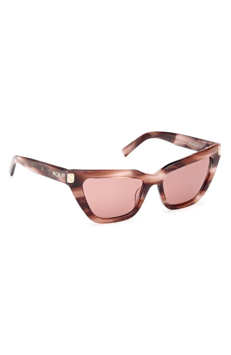 MCM 54mm Cat Eye Sunglasses, Alternate, color, Pink / Other / Bordeaux
