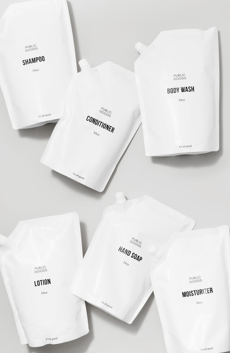 PUBLIC GOODS Shampoo and Refill Set, Alternate, color, White