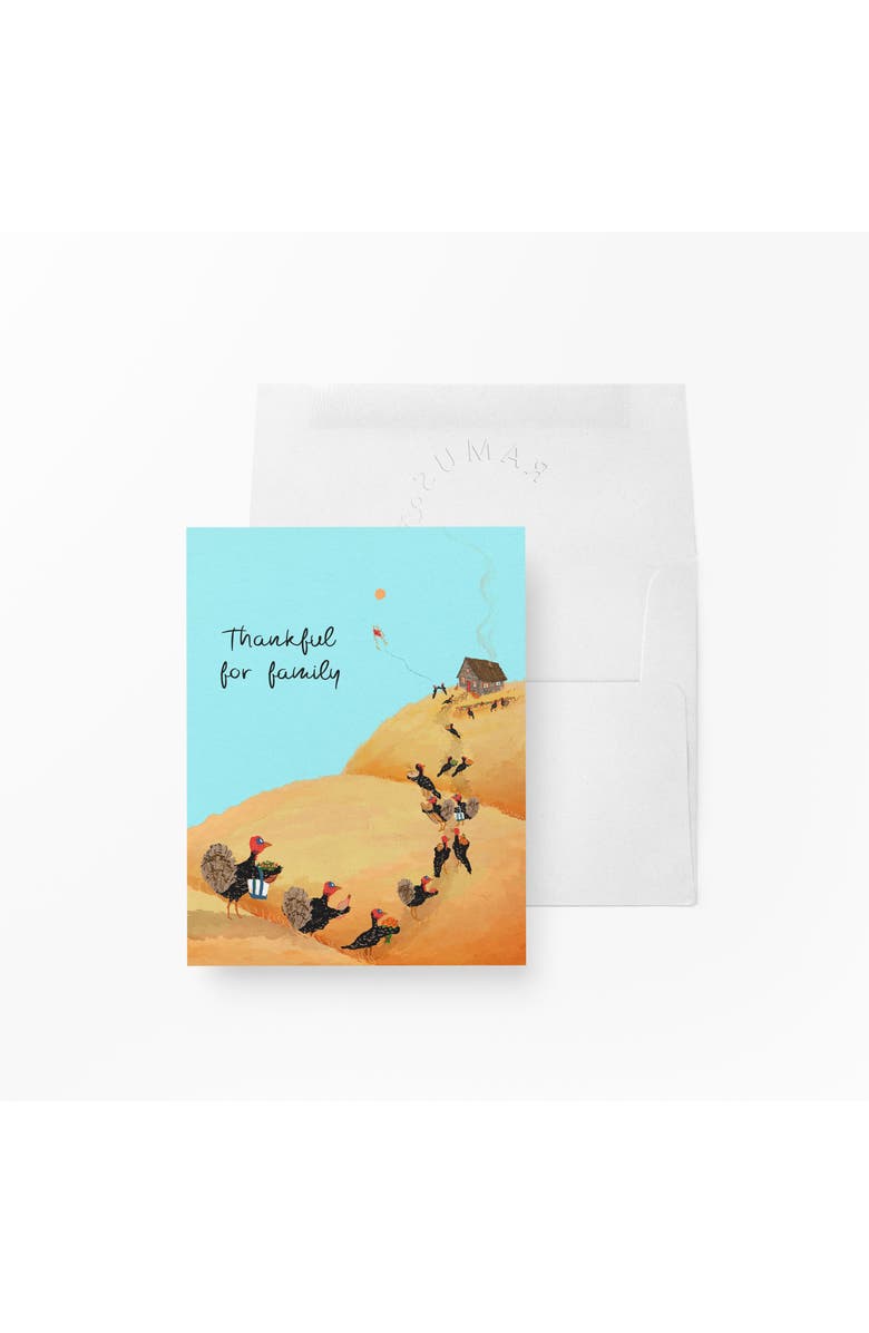 Ramus & Co Fall/Halloween Greeting Cards "Turkey Gathering", Main, color, Multi-Pack