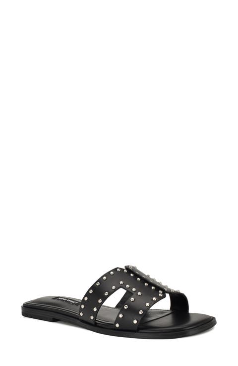 【大特価】Nine West Quinlea Flat Strappy サンダル Quinlea Flat Strappy Sandals – Nine West