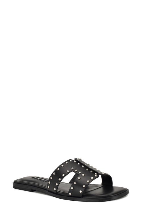 Nine West Giny Slide Sandal In Black