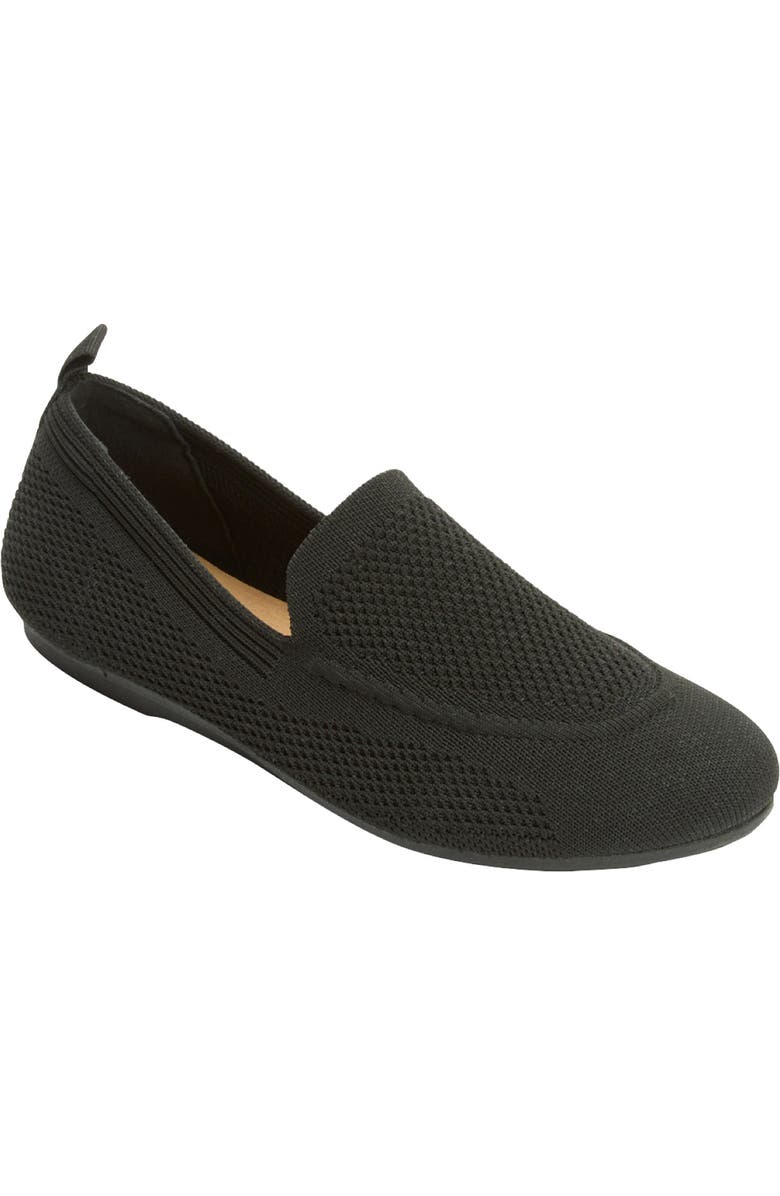 Comfortview The Sabrina Slip On Flat, Main, color, Black