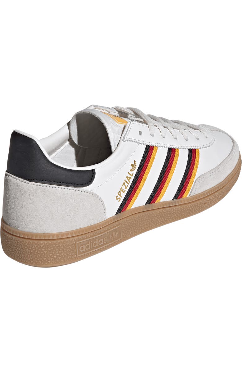 adidas Gender Inclusive Handball Spezial Sneaker, Alternate, color, Cloud White/ Yellow/ Red