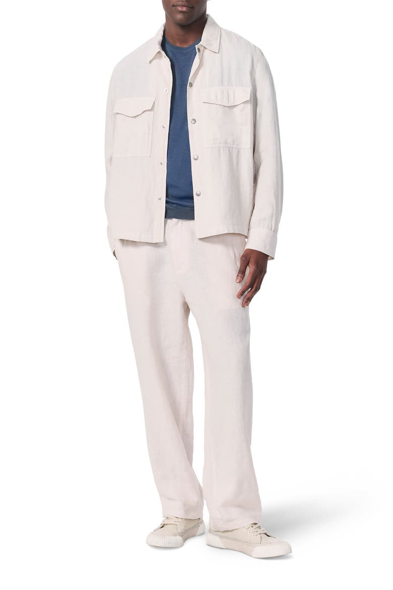 Angus Linen Shirt Jacket, Alternate, color, CASHMERE GREY
