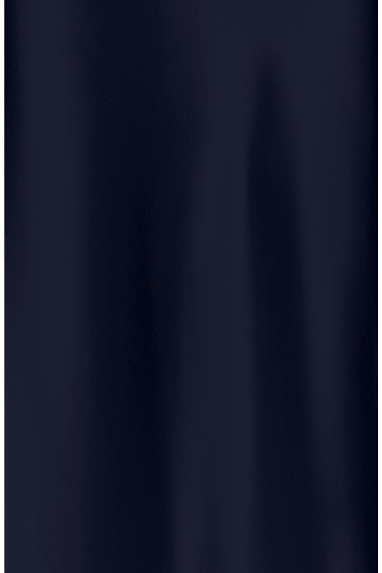 Satin Tie Back Mermaid Gown, Alternate, color, NAVY