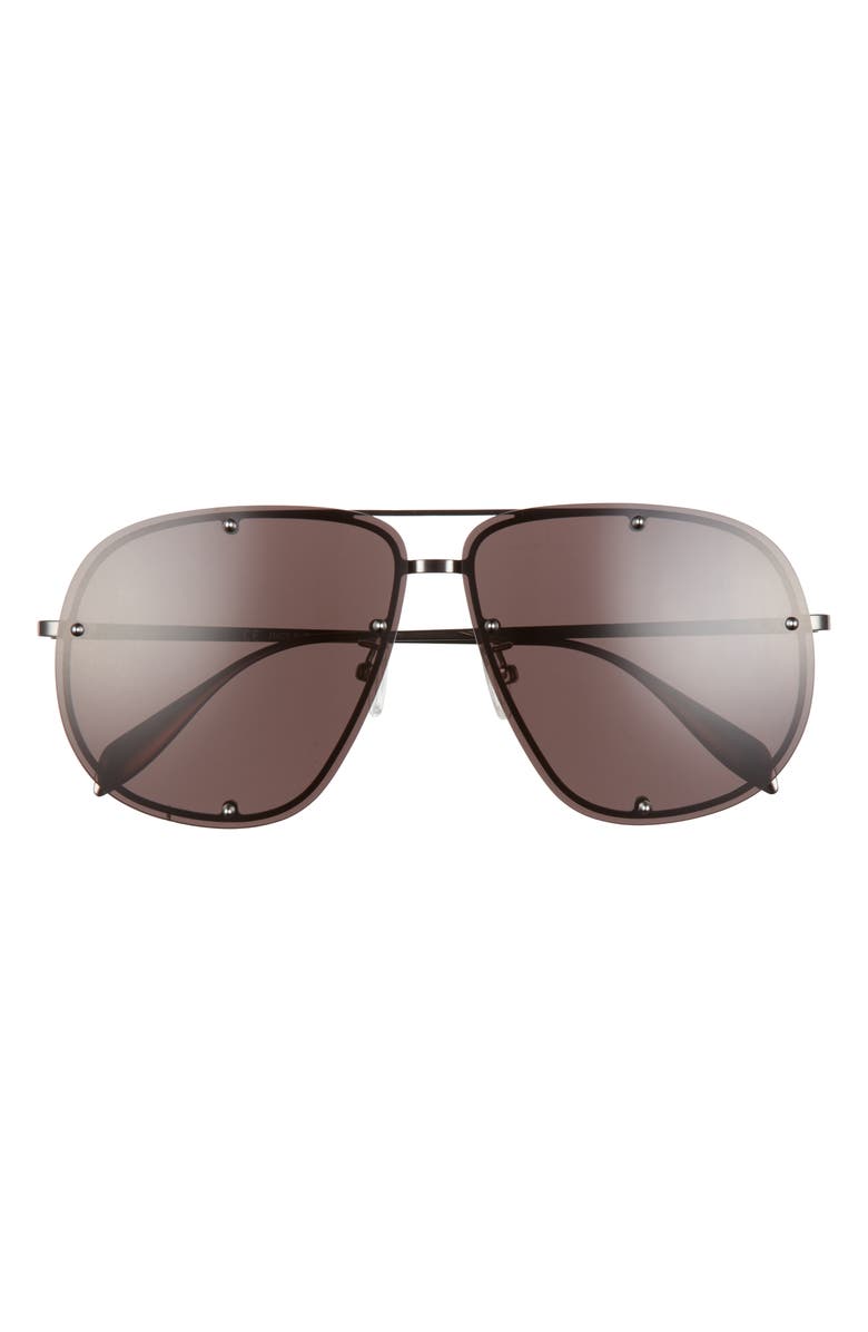 McQueen 56mm Aviator Sunglasses, Main, color, 