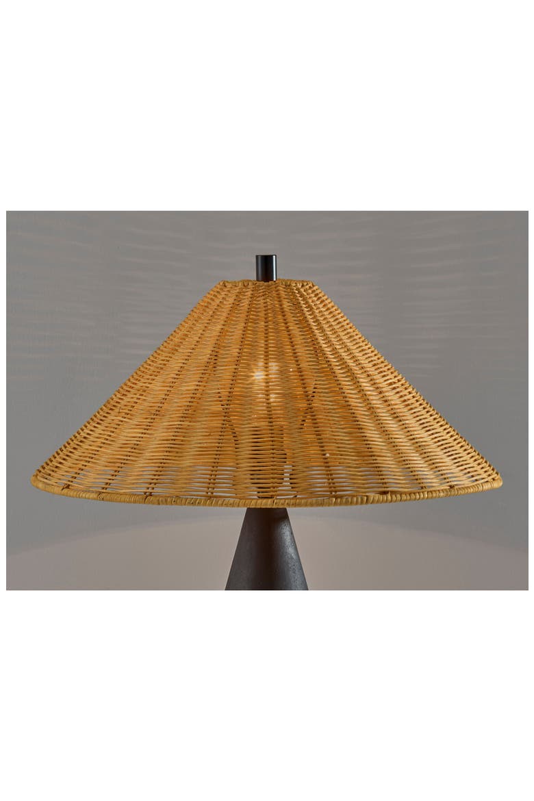 Lorelei Table Lamp, Alternate, color, BLACK
