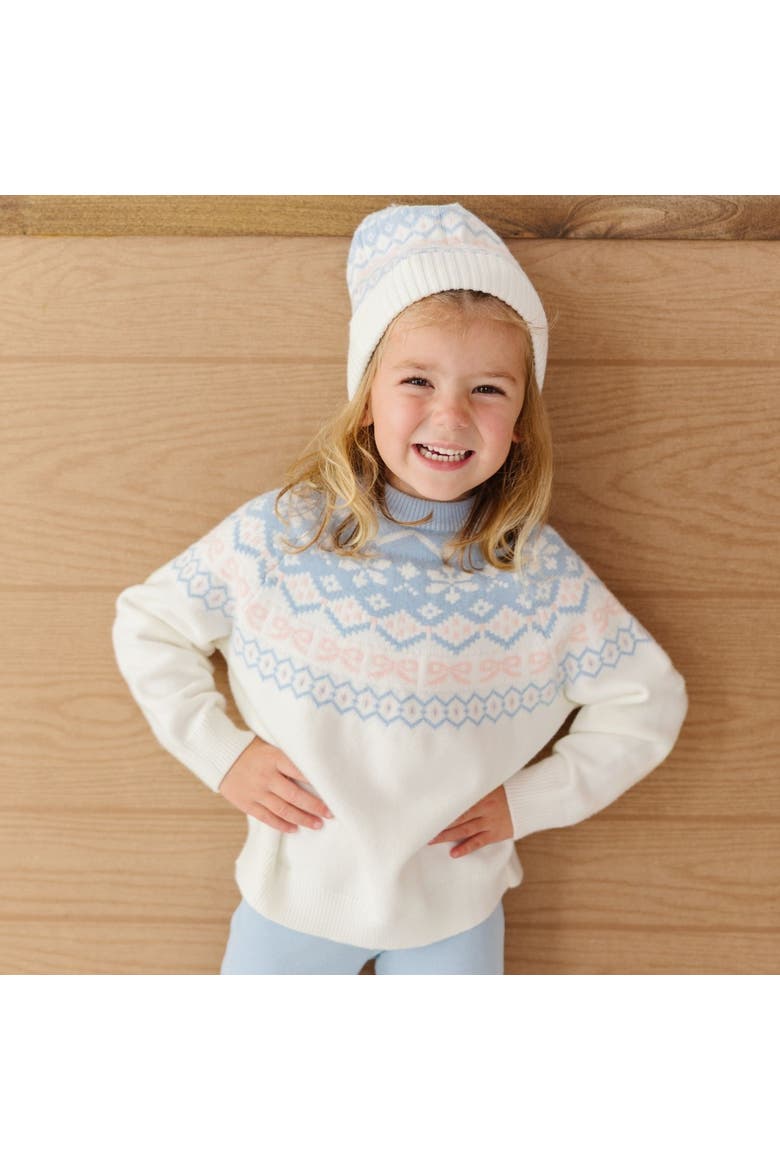 Frost Fair Isle Beanie (little Kid & Big Kid), Alternate, color, Blue