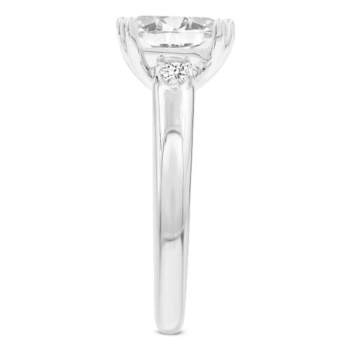 Luvmyjewelry Antoaneta 14k White Gold Princess Cut Lab Grown Diamond Engagement Ring In 14k White Gold