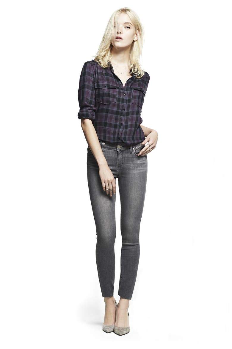Transcend - Verdugo Ultra Skinny Jeans, Alternate, color, SILVIE