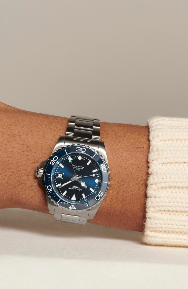 Longines HydroConquest Automatic Bracelet Watch, 41mm, Alternate, color, Blue