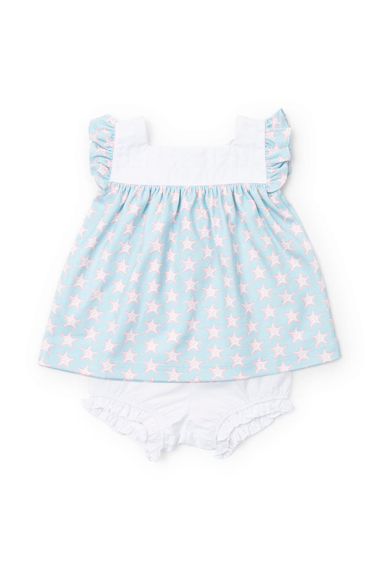 Annie Girls' Bloomer Set, Main, color, Seaside Starfish