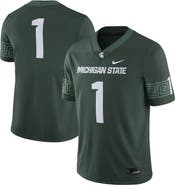 Nike Men's Nike #1 Green Michigan State Spartans Football Game Jersey