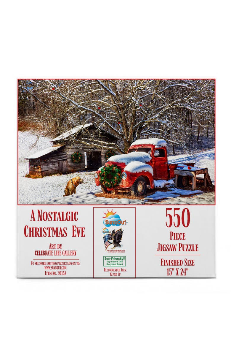 Sunsout A Nostalgic Christmas Eve 550 piece Jigsaw Puzzle for Adults, Alternate, color, Multicolor