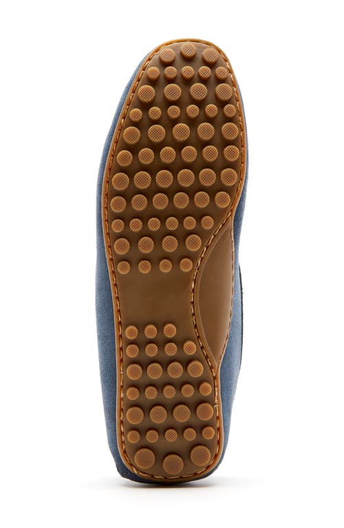La Canadienne Pedale Penny Suede Driver Loafers In Jeans Suede
