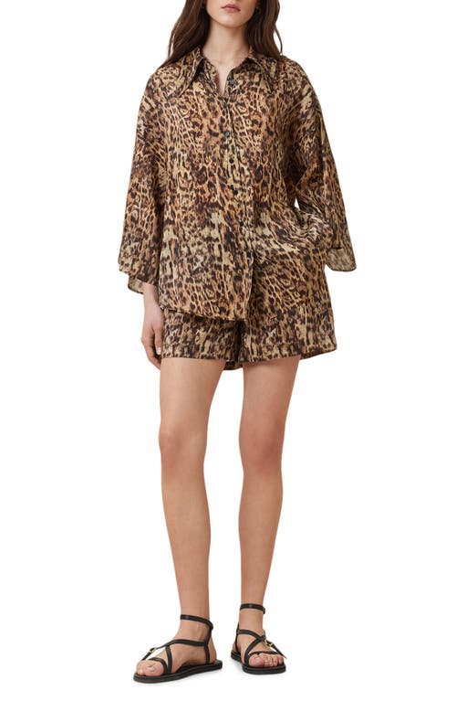 Allsaints Charli Linen & Silk Shorts