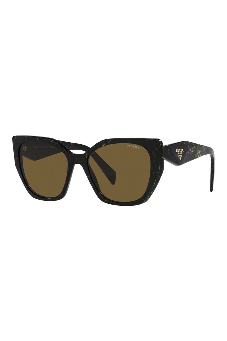 50mm Small Rectangular Sunglasses, Alternate, color, DARK BROWN