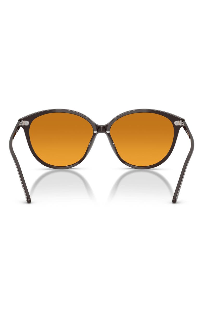 Oliver Peoples Soleau 60mm Butterfly Sunglasses, Alternate, color, Kuri Brown / Cognac Gradient