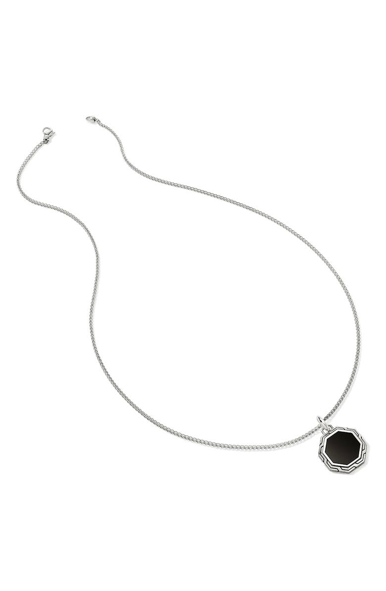 John Hardy Octagon Tag Necklace, Sterling Silver, Alternate, color, 