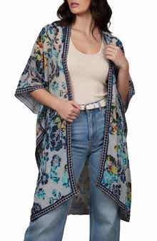 SAACHI Velvet Floral Ruana