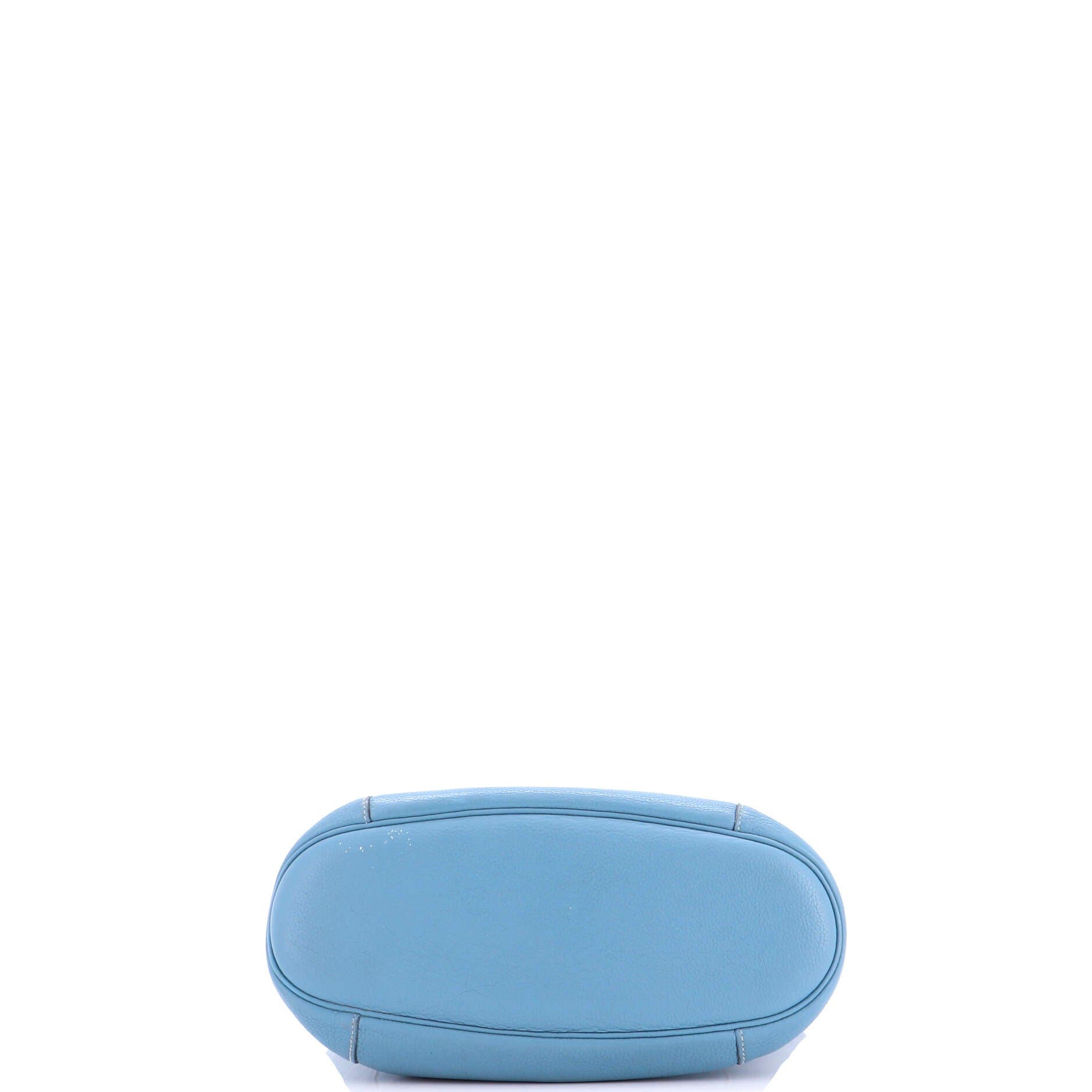 Pre-Owned Hermes Sac Good News Bag Leather GM, Alternate, color, Bleu Jean