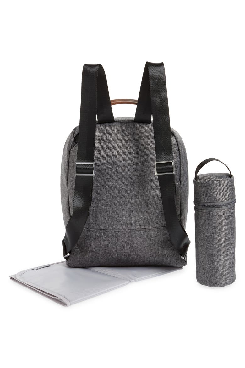 Diaper Changing Backpack, Alternate, color, CHARCOAL MELANGE