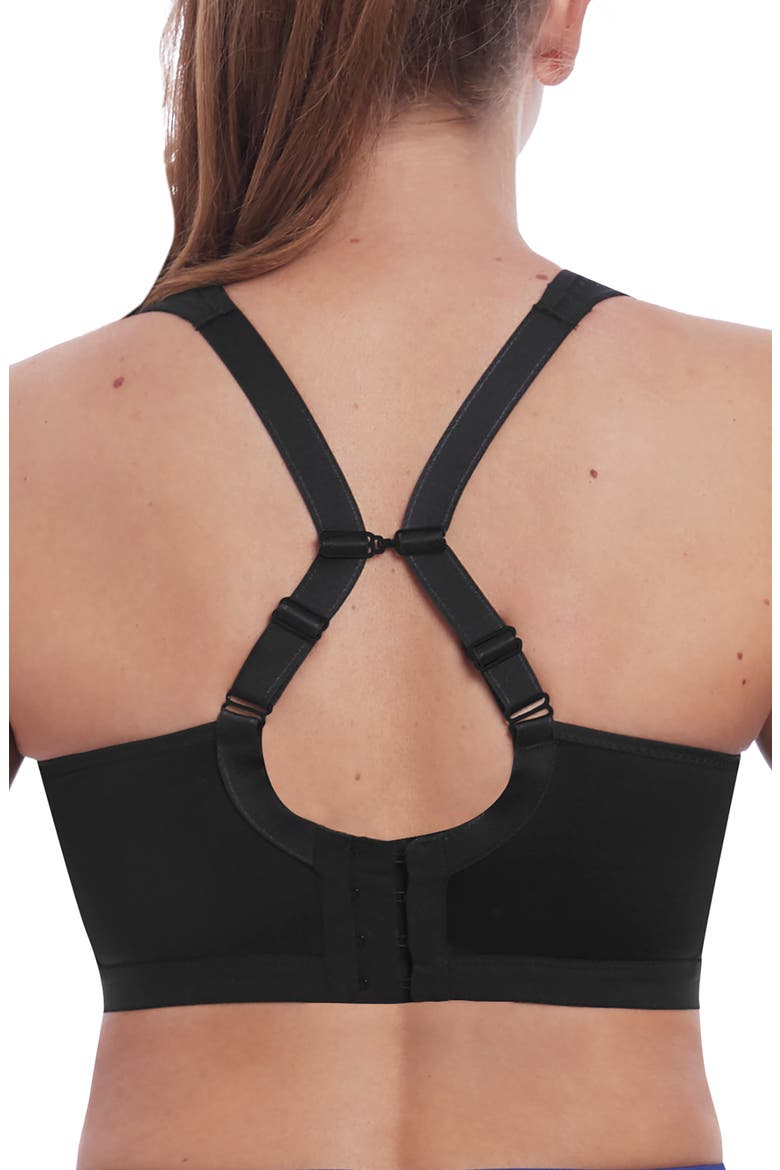 Dynamic Wireless Soft Cup Sports Bra, Alternate, color, JET