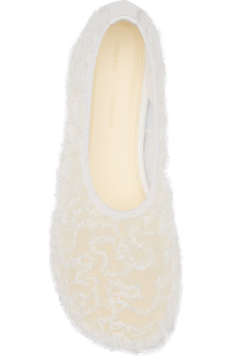 Proenza Schouler Glove Lace Ballet Flat, Alternate, color, White