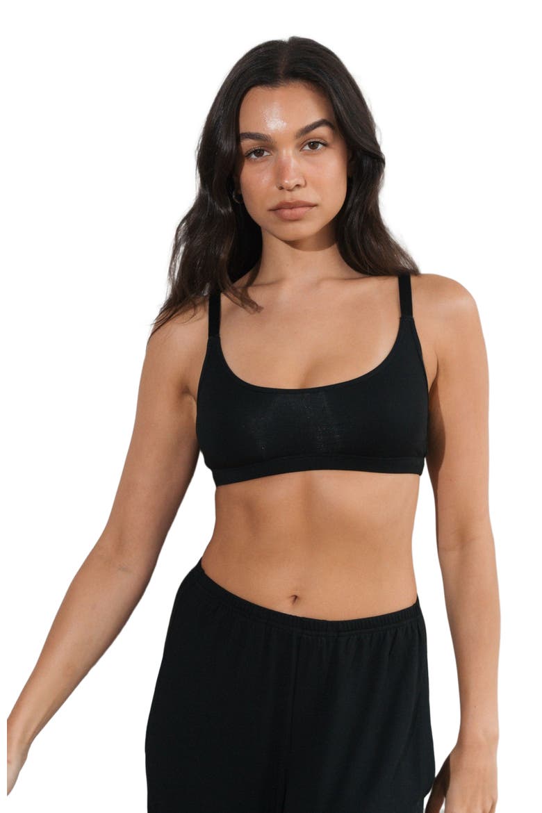 Vital Scoop Bralette, Main, color, Midnight