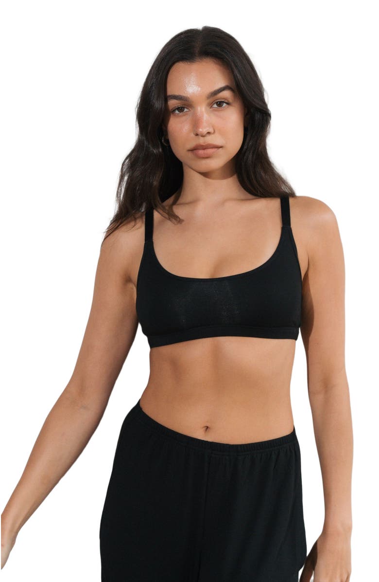 Vitality Vital Scoop Bralette, Main, color, Midnight
