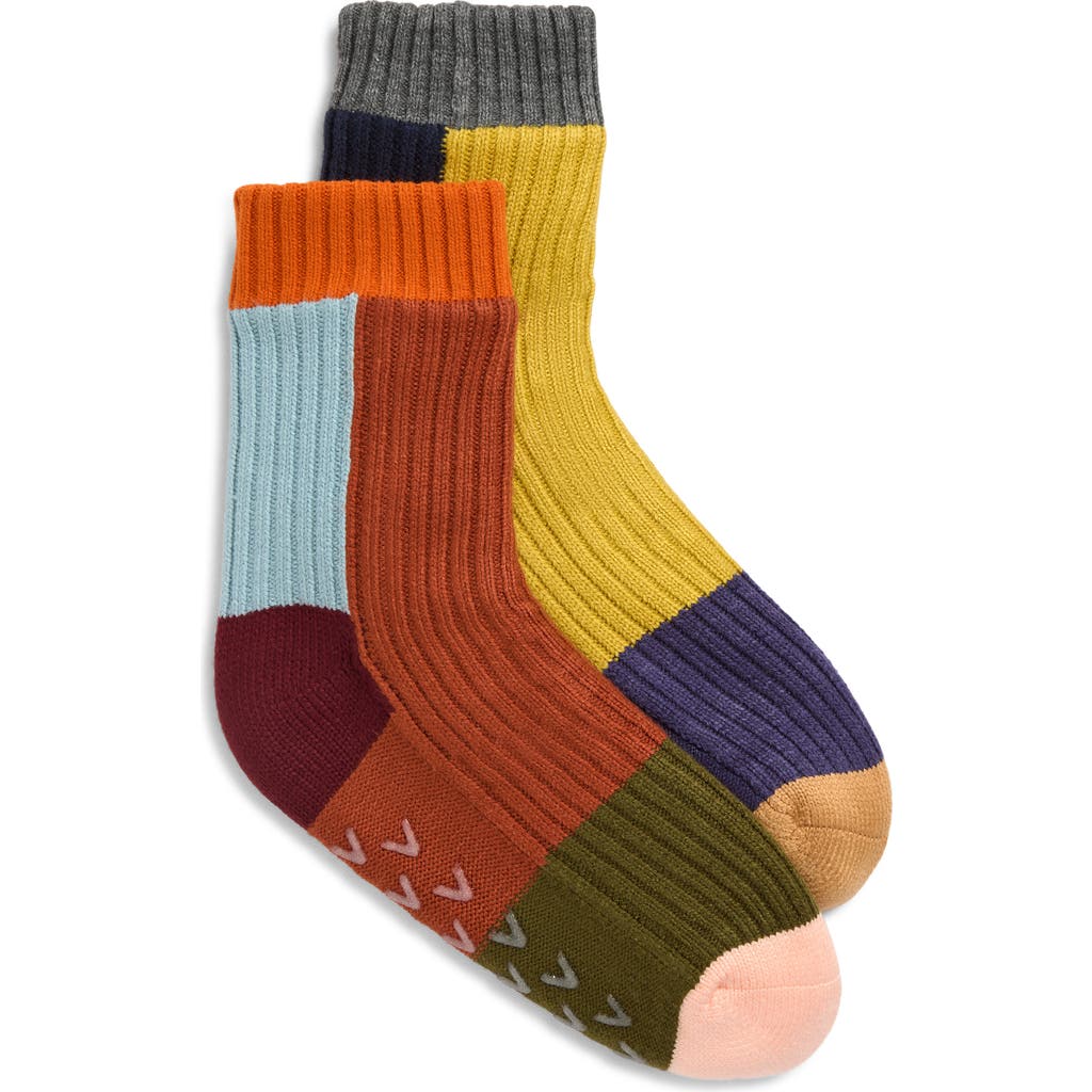 verloop Mismatch House Crew Socks in Poppy Lilac  product