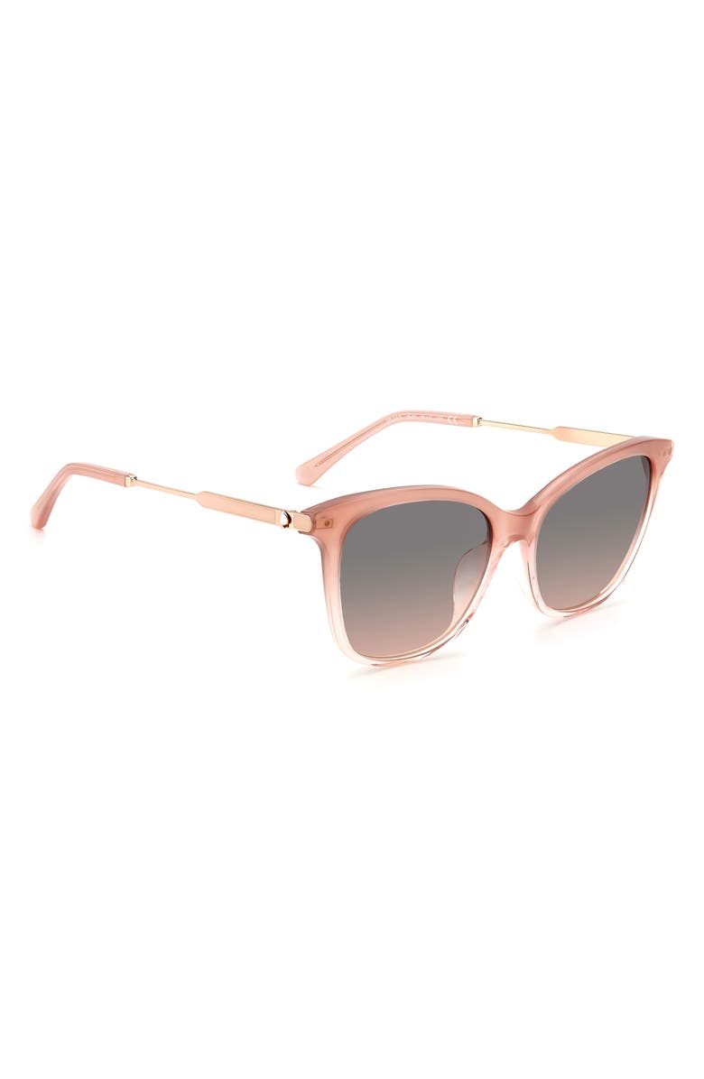 Kate Spade New York dalilas 54mm round sunglasses, Alternate, color, Pink