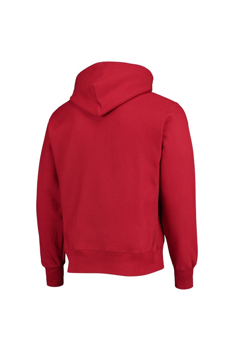 Men's Champion Cardinal Iowa State Cyclones Vault Logo Reverse Weave Pullover Hoodie, Alternate, color, Cardinal