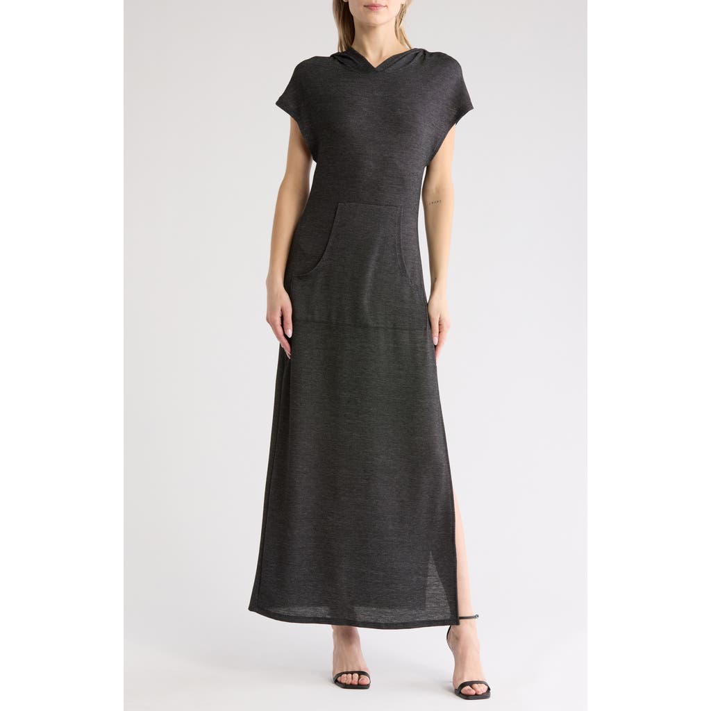Go Couture Short Sleeve Hoodie Dress