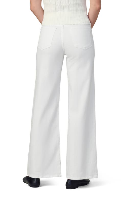 Shop Joe's The Mia High Waist Wide Leg Jeans In White