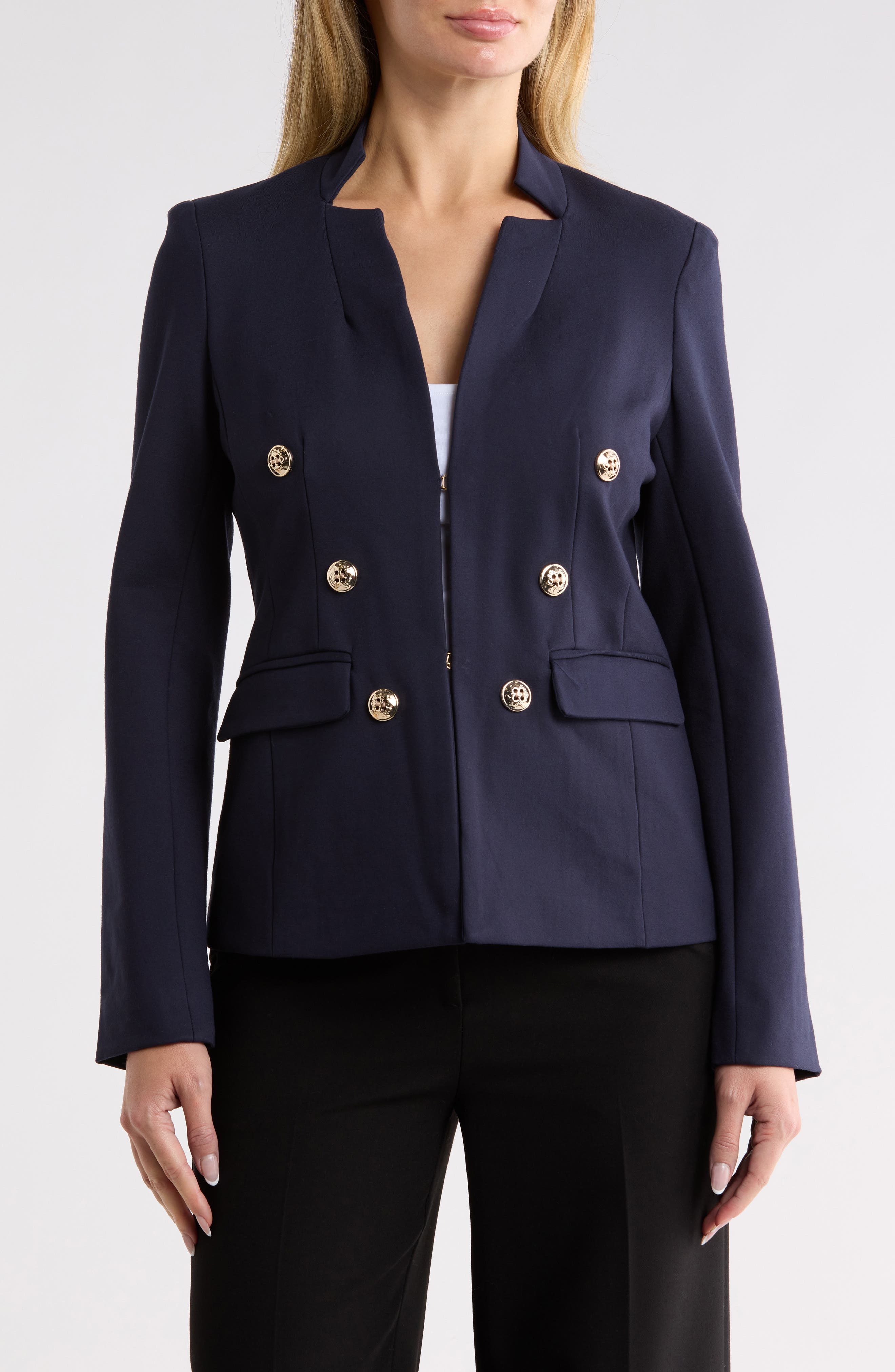Double Breasted Ponte Jacket