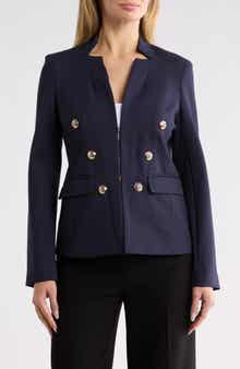 Double Breasted Ponte Jacket