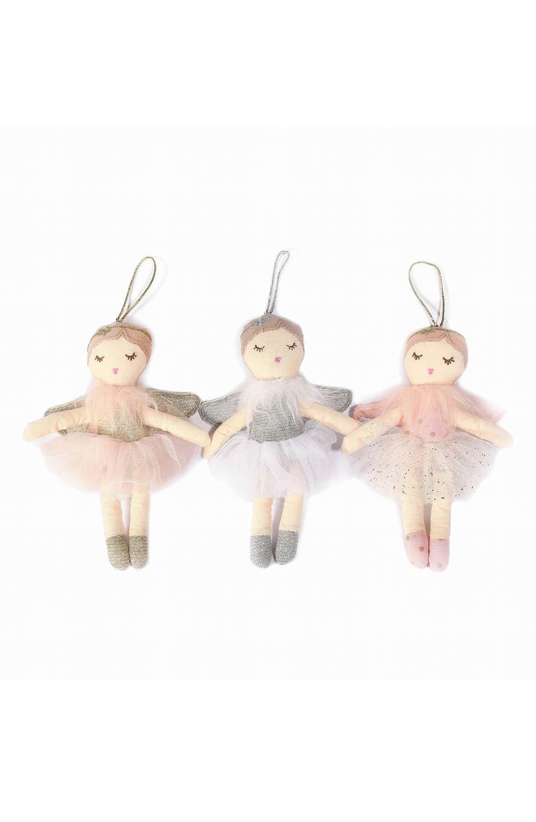 MON AMI Set of 3 Angel Ornaments, Main, color, 