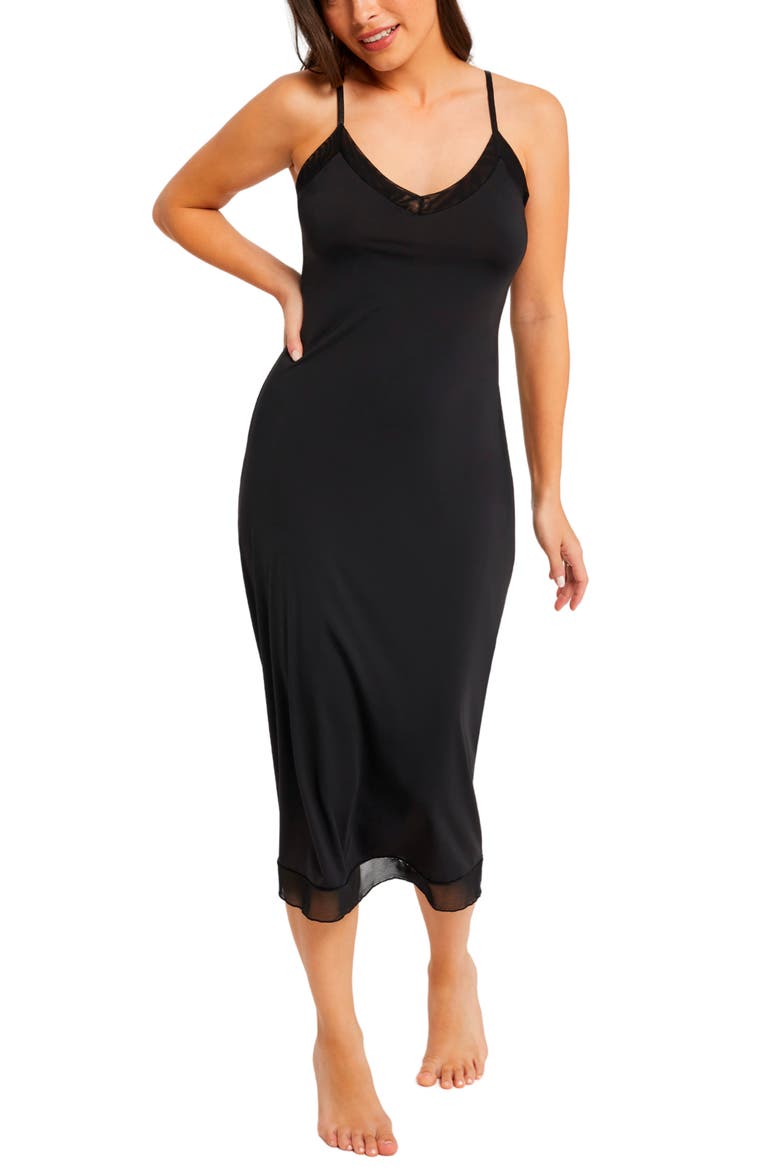 Maxi Slip, Alternate, color, BLACK